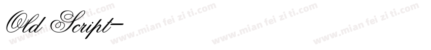 Old Script字体转换